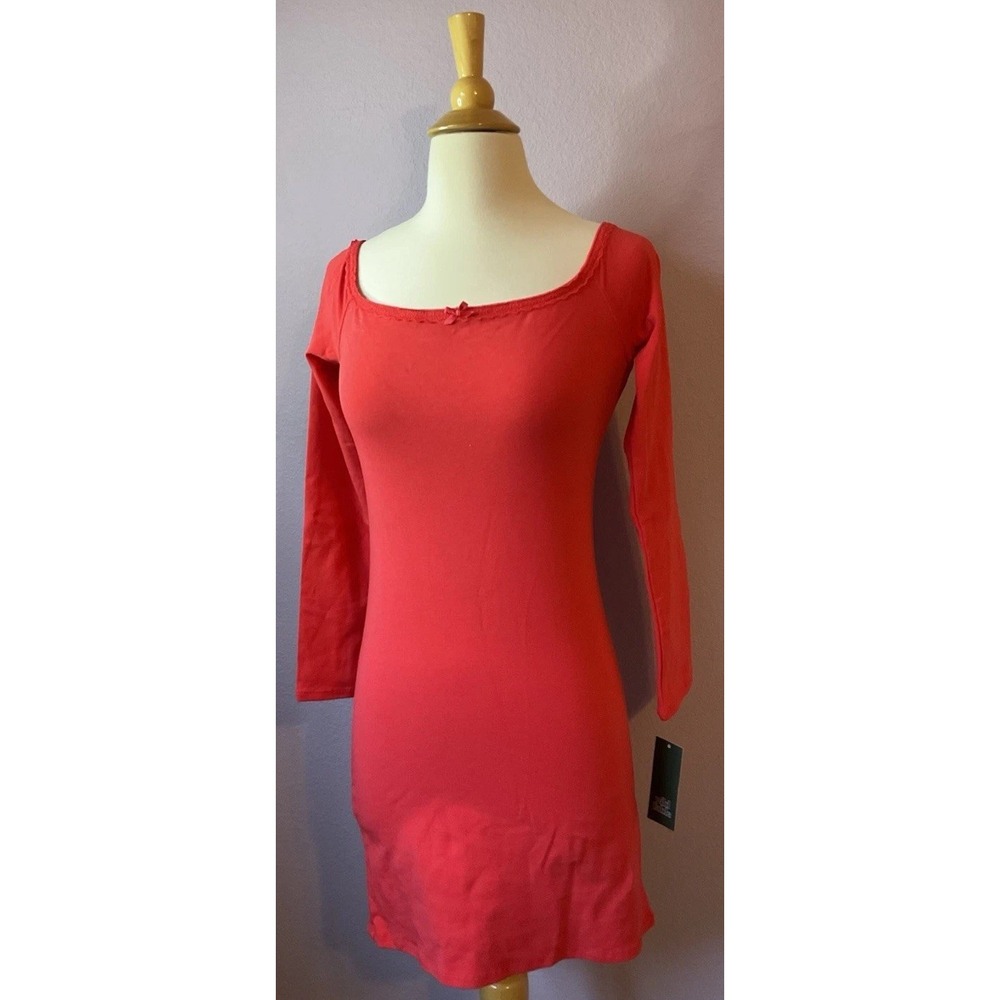 Wild Fable Red Short Mini‎ Dress Square Neckline Size Medium New With Tags